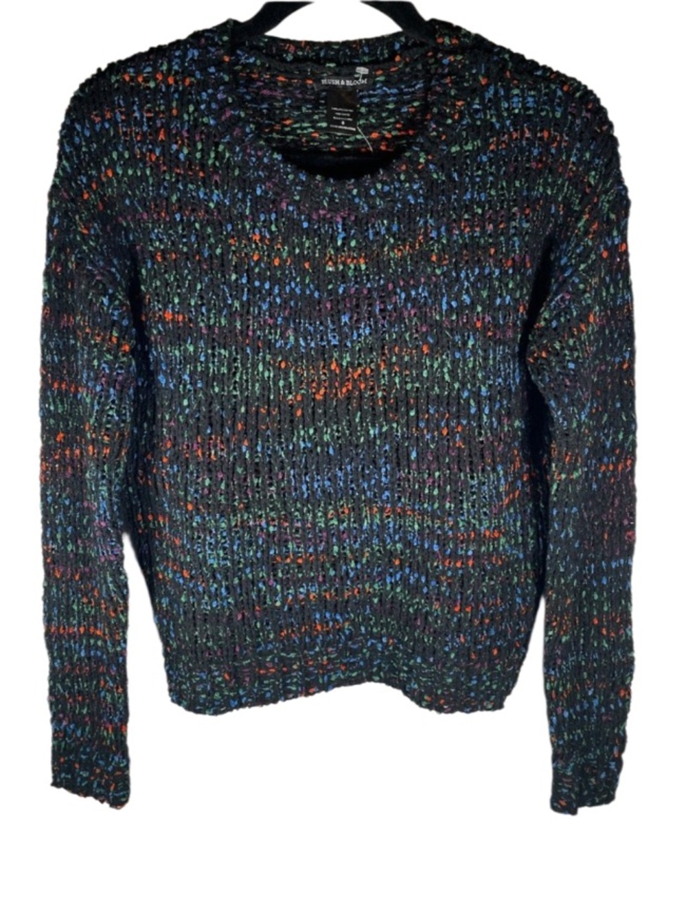 NWT! Blush & Bloom Chenille Confetti Crewneck Sweater
